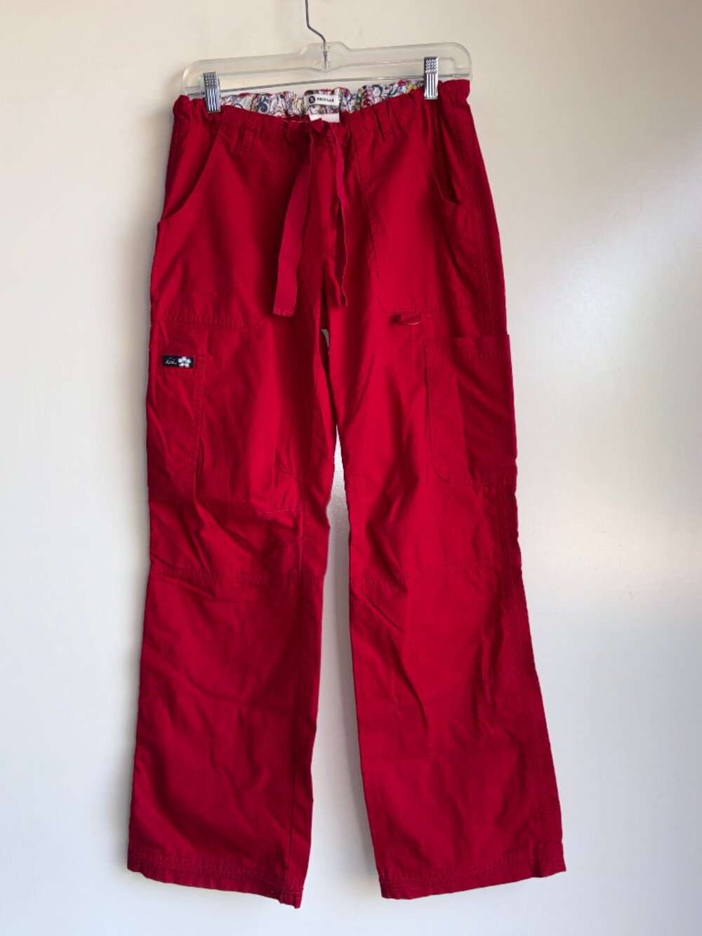 KOI Cargo Scrub Pants Size Small Red